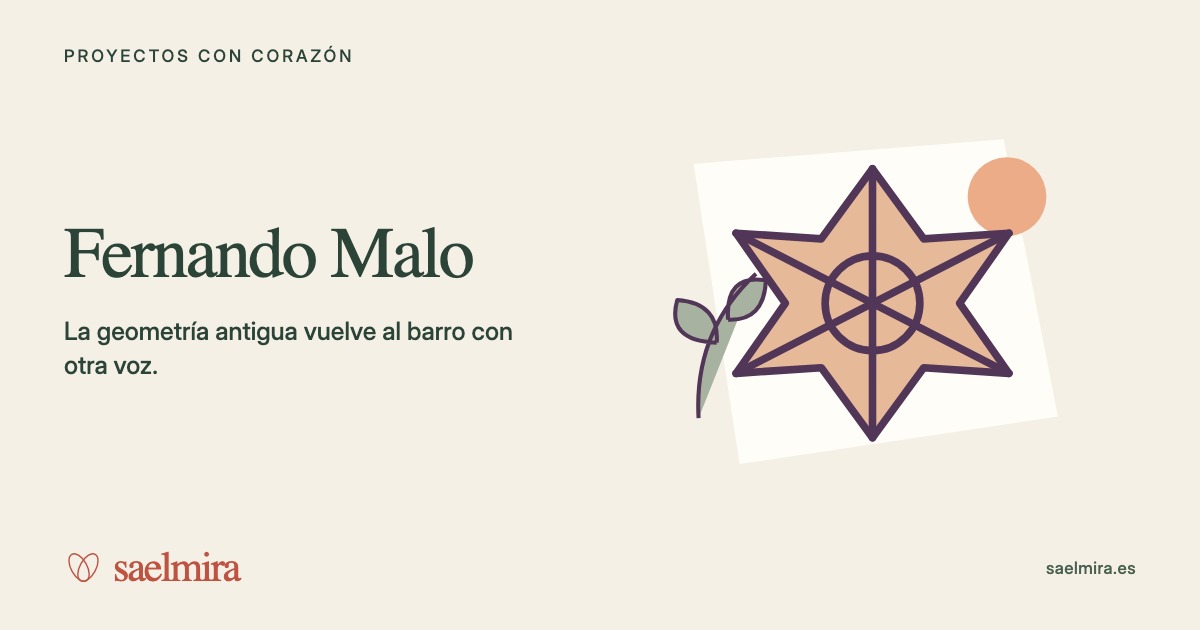 Ilustración de Fernando Malo con su nombre y la firma de Saelmira.