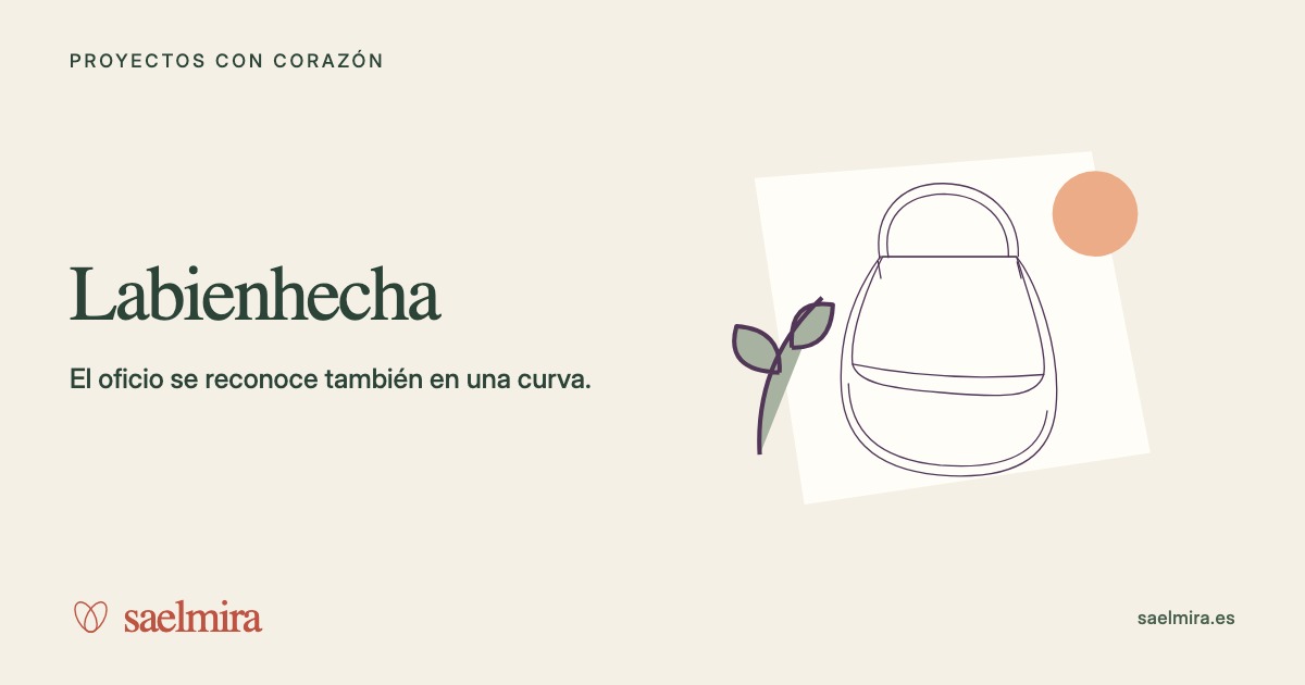 Ilustración de Labienhecha con su nombre y la firma de Saelmira.