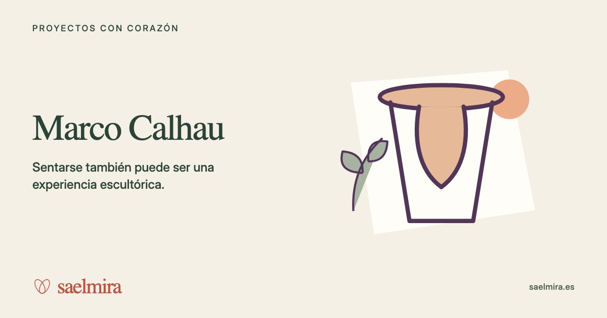 Ilustración de Marco Calhau con su nombre y la firma de Saelmira.